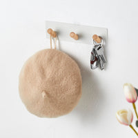 Magnetic Key and Coat Hook Rack for Wall or Door Mounting, Entryway Organizer