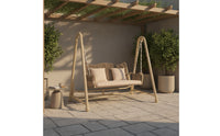 Two-Seat Swing Chair Double Hanging Swing Chair Outdoor Furniture for Couples, Families, Garden, Balcony, Backyard