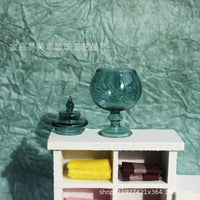 Miniature Dollhouse Glass Candy Jar Model for Food Play Scenes