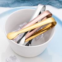 Stainless Steel Ice Scoop and Tong Set for Bar, Kitchen, and Buffet