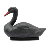 Black and White Swan Ornament PE Blow Molded Garden Decoration