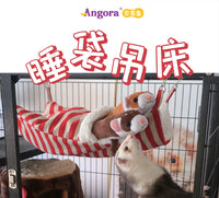 安格鲁宠物貂雪貂吊床秋冬款花枝鼠松鼠等小宠物吊床加绒睡袋貂窝