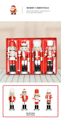 Nutcracker Creative Wooden Puppet 13cm Christmas Decoration Ornament