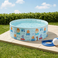 Collapsible Foldable Pool Easy-Draining Foldable Swimming Pool Portable Quick Setup for Children, Toddlers, Backyard, Patio, Indoor