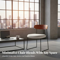 Curved Backrest Sled Chair Modern Design Indoor Furniture Stable Frame for Cafe
