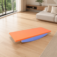 Maple Balance Board, 122x50cm, Wobble Board for Ages 3-6, Balance & Coordination, Stability Training for Indoor Use