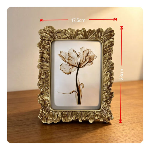 French Design Motif Handmade Tabletop Photo Frame Antique Look Home Decoration for Living Room, Entryway