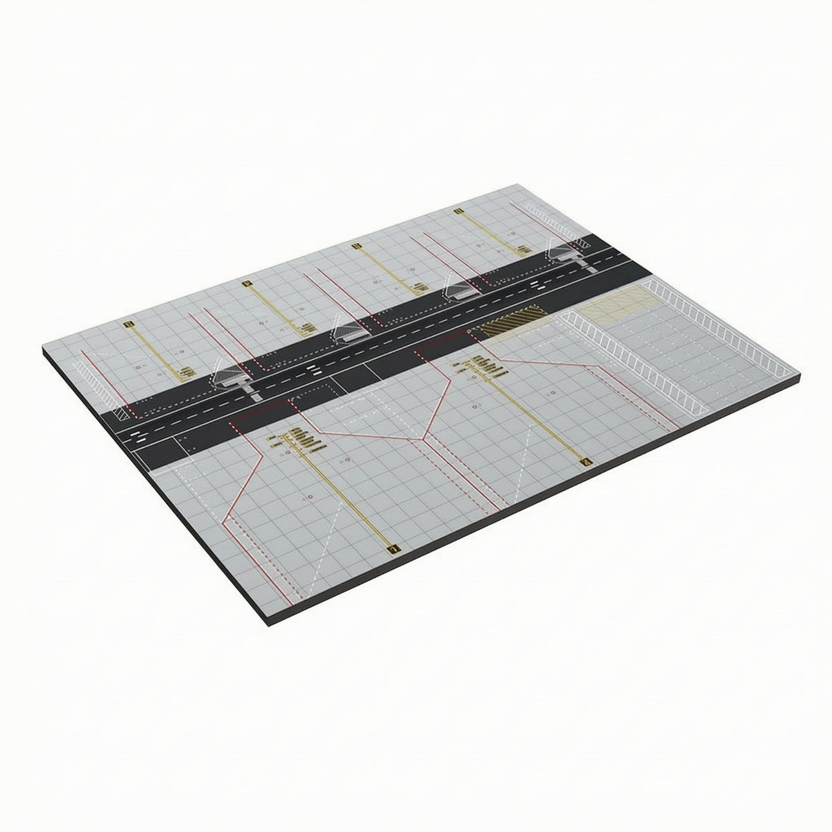 Miniature Airport Display Base Realistic Model Airport Diorama Detailed Airplane Parking Apron Stable for Collectors