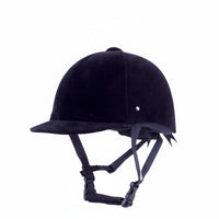 CE Certified Velvet Equestrian Helmet Sturdy Classic Riding Hat Easy to Maintain for Women, Men