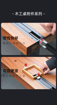 Woodworking Table Tail Vise with Quick-Release Clamp, Aluminum Alloy