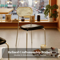 sleek Folding Chair Foldable Design Slim Collapsible Chair With Backrest Space-Saving for Students, Adults, Study, Dining Room