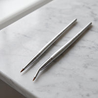 Angled Eyeliner and Concealer Brush Set for Detailed Eye Makeup