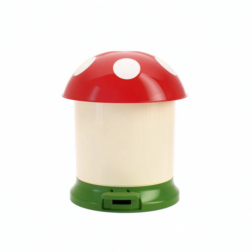 Toadstool Trash Can Cute Toadstool Trash Bin Cartoon for Nursery, Bedroom, Kids