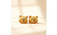 Non Pierced Earrings Cute Bear Earrings Playful Ear Clips for Girls