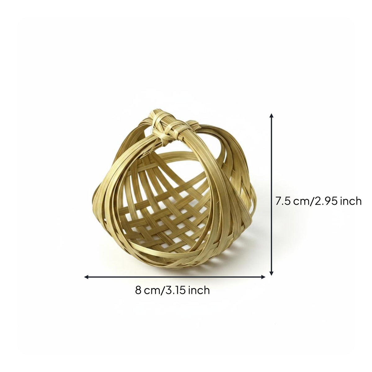 Bamboo Craft Sachet Handmade Bamboo Woven Ornament Easy to Cut and Glue