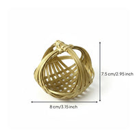 Bamboo Craft Sachet Handmade Bamboo Woven Ornament Easy to Cut and Glue