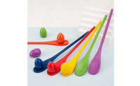 Balance Training Spoon with Egg Painted Wooden Egg and Spoon Game Set Smooth