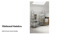 Stainless Steel Shoe Rack Large Capacity Multi-Tier Shoe Shelf Easy Assembly Household Furniture for Students, Dormitory, Entryway, Balcony