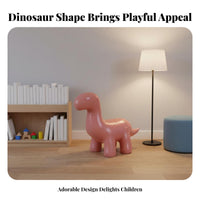Dinosaur Footstool Stable and Sturdy Dinosaur-Shaped Ottoman Multi-Functional