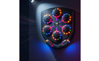 Interactive Electronic Boxing Instructor Rechargeable Boxing Training Target Space-Saving Wall-Mounted Punch Pad Compact for Beginners, Adults, Boxers, Home Gym, Garage, Bedroom