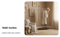 complimentarystanding Valet with Tray Multi-Functional Clothing Rack Stable Base
