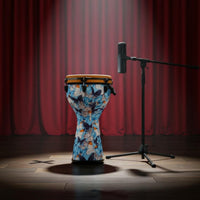 12 Inch Hand Drum  Professional Sound Butterfly Print Hand Drum Synthetic Leather Skin Head Portable   for Kids, Beginners, Performance