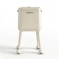 Garbage Bin with Legs Rectangular High-Legged Trash Bin Space-Saving