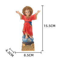 Infant of Bohemian Statue Resin Holy Child Figurine Gift for Catholics