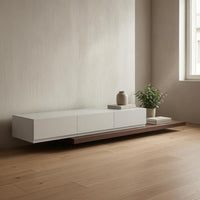 Extendable TV Cabinet Ready-to-Assemble Extendable TV Stand Space-Saving Media Console