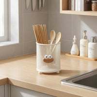 Cute Kitchen Utensil Holder Countertop Chopstick Holder with Feet Compact Organizer Breathable for Sink