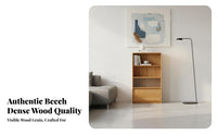 Tall Sliding Door Storage Shelf Allergen-Resistantresistant Storage Furniture Space-Saving Design Adjustable Shelves