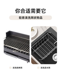 Foldable Electric BBQ Brush with Stainless Steel Bristles