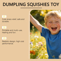 Ghost Bun Shape Squishy Toy - Sensory Stress Relief, Silicone, Youth