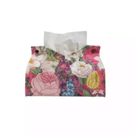 New Ins Oil Painting Flower Leather Tissue Box for Living Room and Hotel