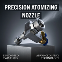 Mist Nozzle 1/4BSPT Stainless Steel, Two-fluid Gas-water Mixing Spray, Wear-resistant Spray Tip for  - Image 7