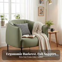 Lowsupport Tub Chair Comfortable rearrest Single Sofa Space-Saving dense Foam padding for Apartment Dwellers, Adults, Hotel