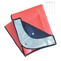 Emergency Blanket Foil, Thermal Blanket for Camping 150x210cm, Insulated Ground Mat for Outdoor Survival, 1-2 Person Shelter