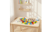 Educational Shape Matching Toy with Bell Tabletop Geometric Matching Game Educational Shape Sorter Preschool for Preschoolers, Kids, Toddlers, Playroom, Classroom, Homeschool