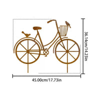 Vintage Pedal Cycle Stake Bird Decorations Bike Garden Stake Metal Construction