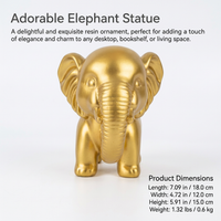 Cute Elephant Statue Home Decor, Light Luxury Cute Elephant Statue, Resin Elephant Ornament, Decorat - Image 10