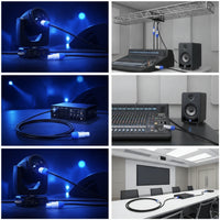 Dustproof Stage Lighting Power Cable Heavy-Duty Power Connection Cable Cable Color Coded for Event Rigs