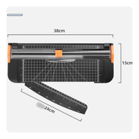 Sliding Paper Trimmer Desktop Paper Slicer Manual Paper Trimmer Secure Ergonomic Folding Ruler Convenient Function Suitable for Home School Office Craft Room