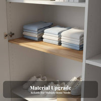 Increases Storage Space Wardrobe Shelf Board Easy Installation Cabinet Divider Panel Paint-Uncoated Finish for DIY Enthusiasts, Homeowners