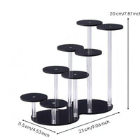 Perfume Display Stand Multi Level Tiered Display Stand Oval Base