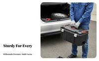 Multi-Layer Tool Container Heavy-Duty 3-Tier Cantilever Tray Case Large Capacity