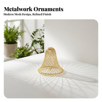 Hollow Iron Light Cover Easy to Install Hollow Mesh Light Shade DIY Friendly