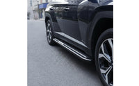 Vehicle Side Steps Anti-Slip Running Boards with Silver Trim Elegant Side Step with Mounting Brackets for SUV Owners, Exterior Upgrade, Daily Driving