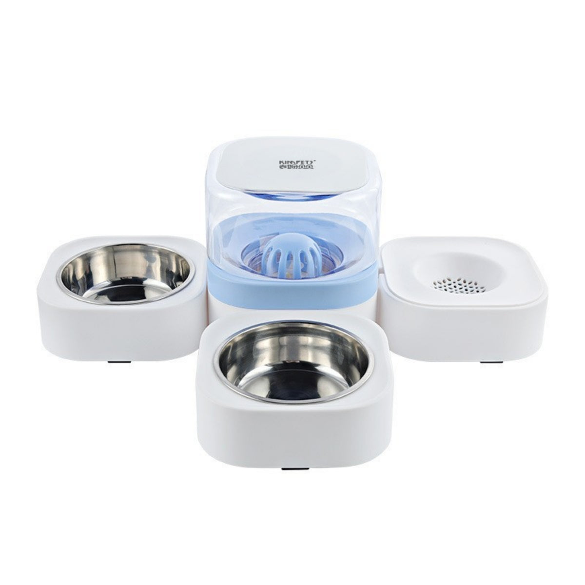 Pet Feeding Station with Automatic Water Dispenser No-Cost for Indoor