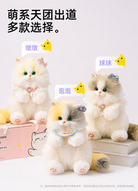 抖音同款 可爱小号布偶猫咪背包仿真包玩偶公仔毛绒玩具生日礼物