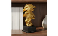 Double-Headed Eagle Statue Artistic Design Resin Eagle Sculpture Hand-Crafted